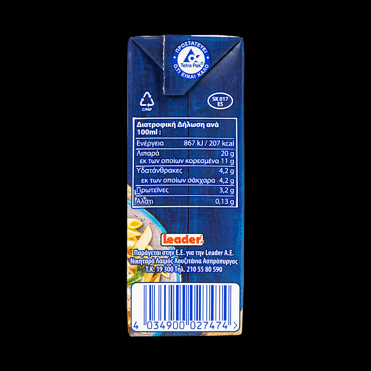 Meggle Κρέμα Γάλακτος 20% Λιπαρά 2x250%