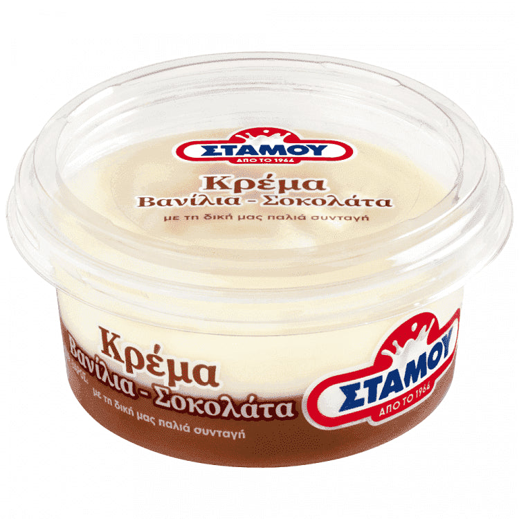 Στάμου Επιδόρπιο Κρέμας Βανίλια-Σοκολάτα 180gr