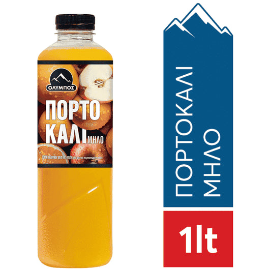 Όλυμπος Φυσικός Χυμός Πορτοκάλι Μήλο 1lt
