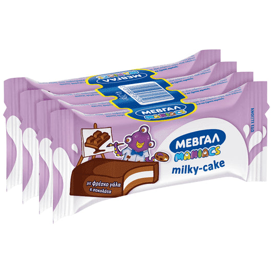 Μεβγάλ Maniacs Milky Cake Με Σοκολάτα 4x28gr