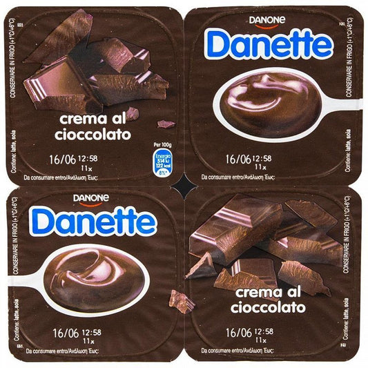 Danette Κρέμα Σοκολάτα 4x125gr