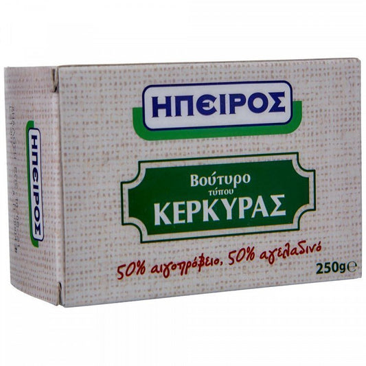 Ήπειρος Βούτυρο Αιγοπρόβειο Και Αγελαδινό Τύπου Κερκύρας 250gr