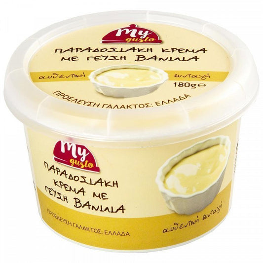 My Gusto Παραδοσιακή Κρέμα Βανίλια 180gr